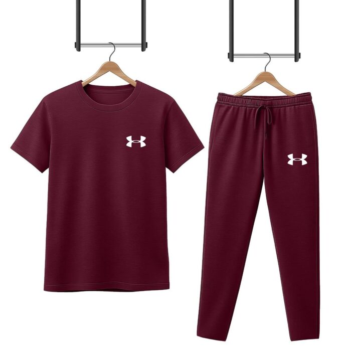 2 Pcs Men,s Micro interlook painted Track Suit