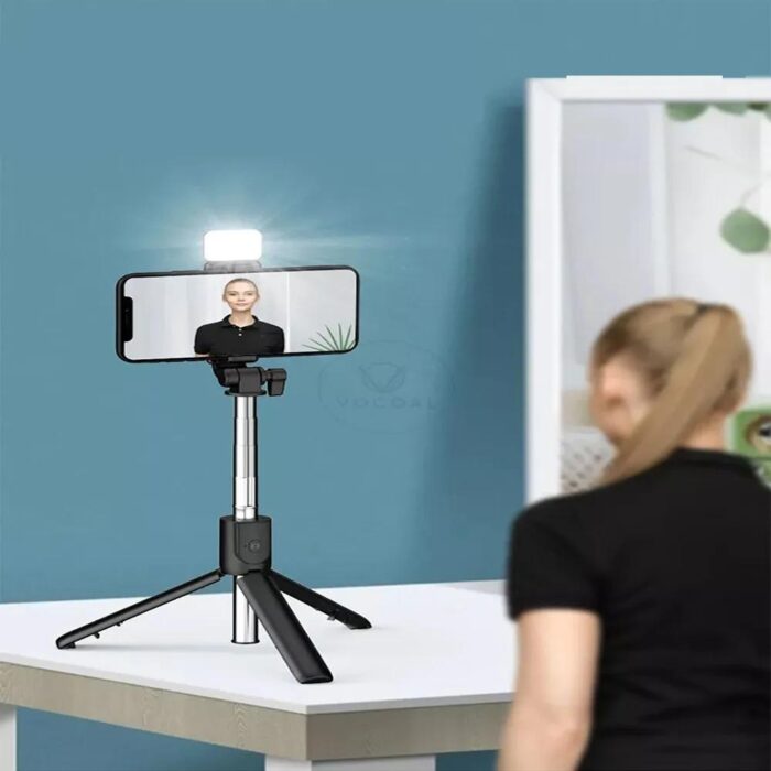 Selfie stick With Led Light Mini Tripod Stand With Best Quality - Image 3