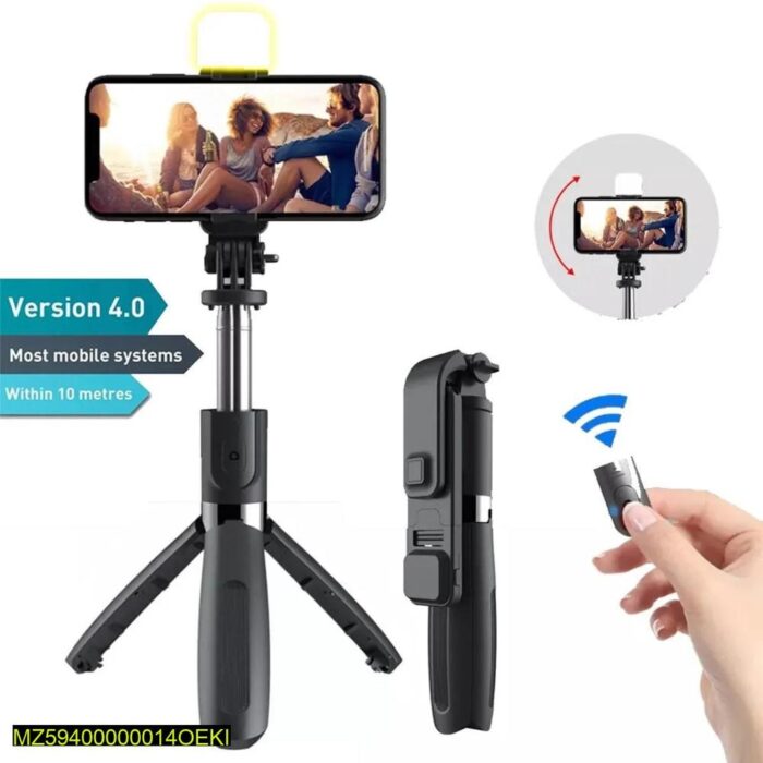 Selfie stick With Led Light Mini Tripod Stand With Best Quality - Image 5