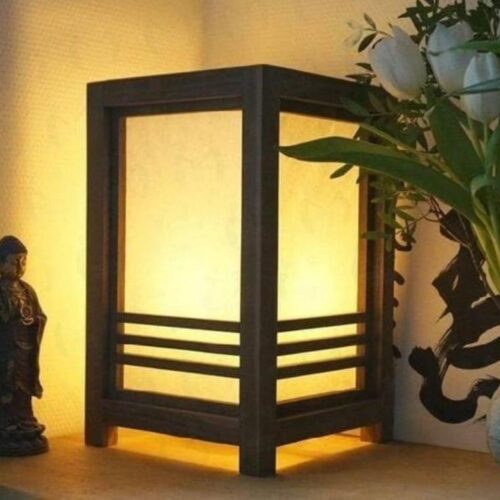 Modern Design 3D Laser Cut Wooden Table Lamp