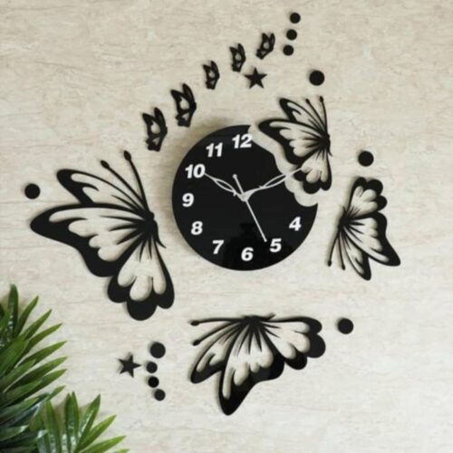 New Butter Fly Design Clock Foe Home and Office.