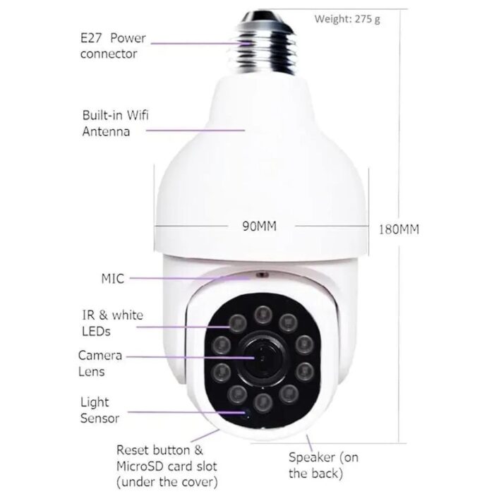 Clear Vision 360 View Security Camera - Image 4