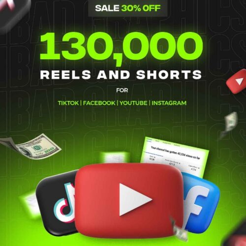 130,000 + Mega Reels Bundle